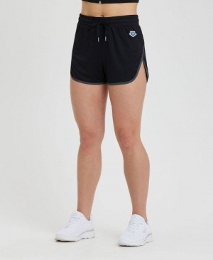 Black / Black / Silver Arena Icons Taped Short | HARPIOT-12