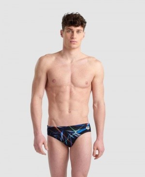 Black / Multicolor Arena Allover Brief | NLEPKSH-20