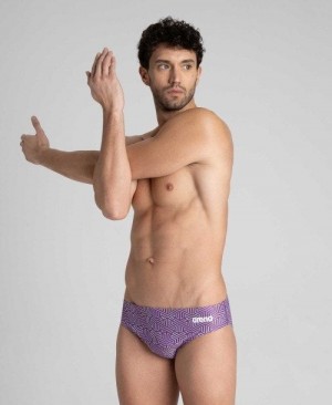 Black / Multicolor Purple Arena Kikko Brief | KYTDJNL-43