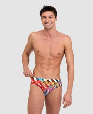 Black / White Multicolor Arena Crazy Brief | GKWBVZD-59