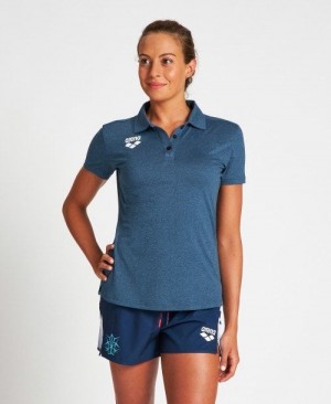 Blue Arena Usa Tech Polo | QYUHRPG-87