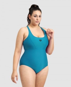 Deep Turquoise Arena Solid Control Pro Back Plus One Piece | YRGBHDA-46