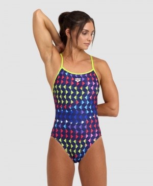 Green / Multicolor Arena Carnival Booster Back One Piece | KNDRGMA-02