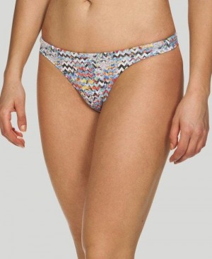 Grey / Multicolor Arena Ethno Zigzag Brief | VJHXOGY-90