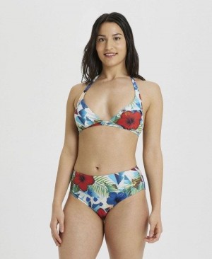 Multicolor Arena Halterneck Bikini Multiprints | PQNXZJD-08