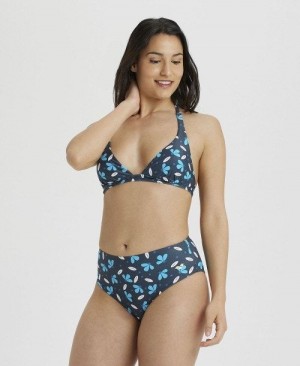 Multicolor Arena Halterneck Bikini Multiprints | LZDRJIM-16