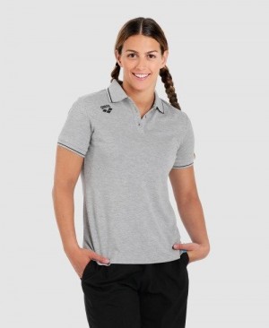 Multicolor Arena Team Cotton Polo Shirt Solid | CIENMTY-35