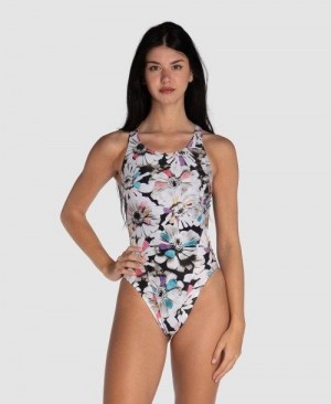 Multicolor Arena Zinnia Party Tech Back One Piece | DCOKINU-50