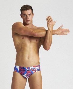 Navy / Red Multicolor Arena Tropicals Brief | CKWDTZQ-57