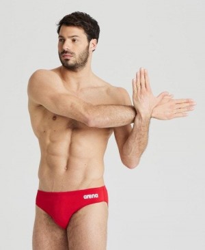 Red / White Arena Team Solid Brief | IACFUQL-18