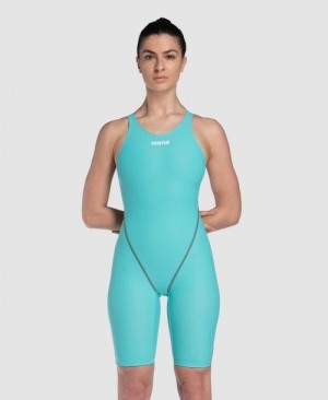 Turquoise Arena Powerskin St Next Eco Open Back | JMWVLIY-91