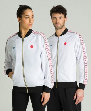 White Arena Relax Iv Nations Team Jacket | SVNGAUD-30