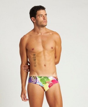 White / White Multicolor Arena Tropics Brief | PXJLENT-45