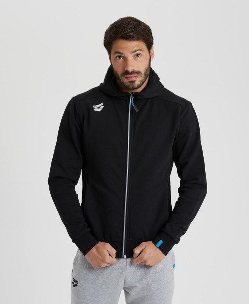 Black Arena Team Hooded Jacket Panel | WBROHMX-17