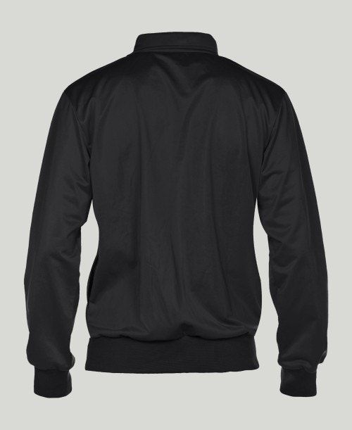 Black Arena Team Line Knitted Poly Jacket | WKNVFCH-43