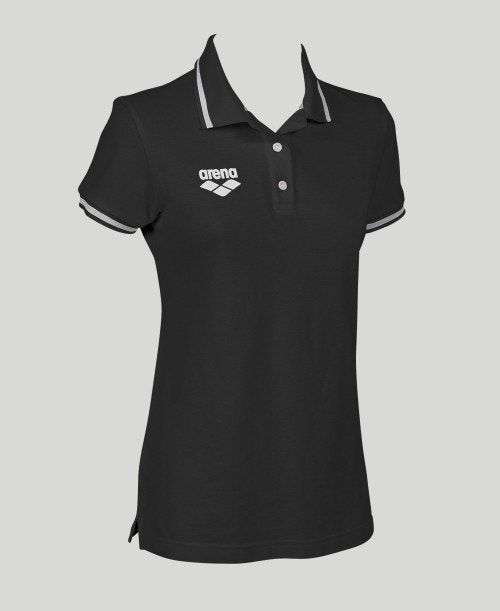 Black Arena Team Line Short Sleeve Polo | GNKUEWQ-60