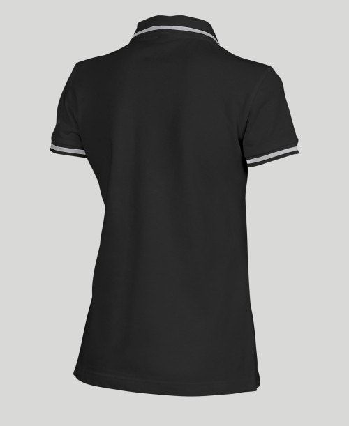 Black Arena Team Line Short Sleeve Polo | GNKUEWQ-60