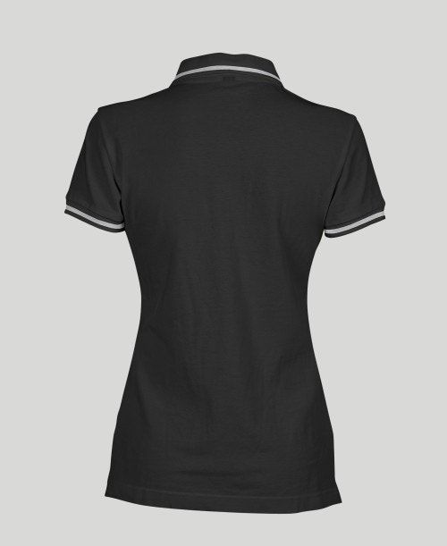 Black Arena Team Line Short Sleeve Polo | GNKUEWQ-60