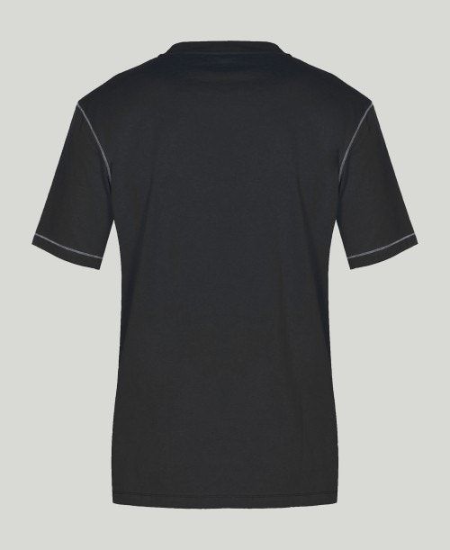 Black Arena Team Line Short Sleeve Tee | NCHFPDY-23