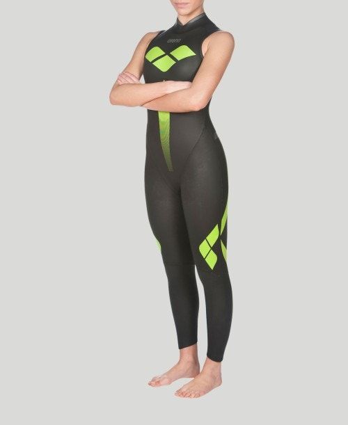 Black Arena Triwetsuit Sleeveless | MYIESFO-95