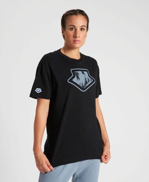 Black Arena Uni T-shirt | ZKMLCAS-10