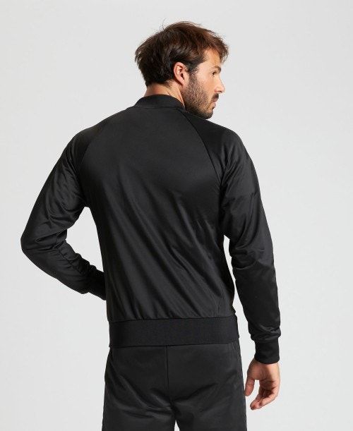 Black / Black / Black Arena Relax Iv Team Full-zip Jacket | QOSMTYJ-25