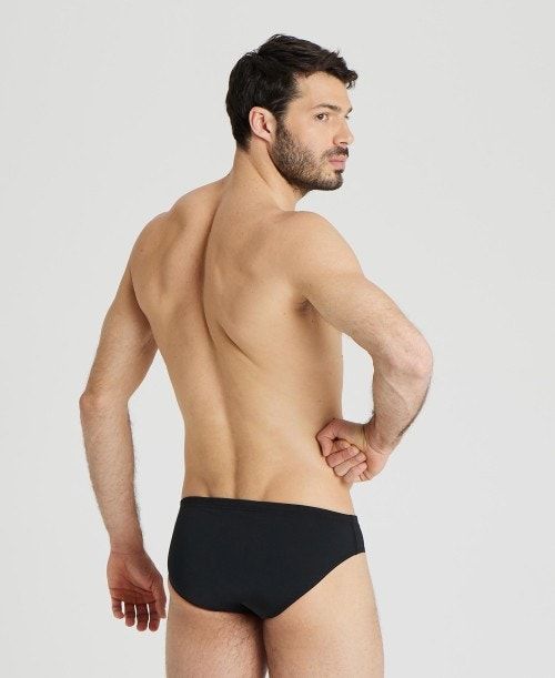 Black / White Arena Team Solid Brief | CKSOQFE-31