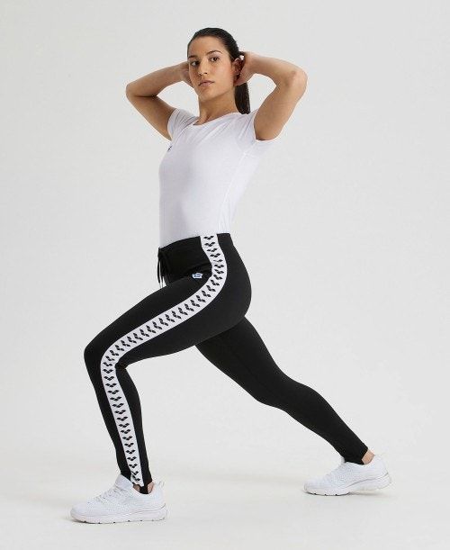 Black / White / Black Arena Caroline Team Pant | UGNESTQ-91