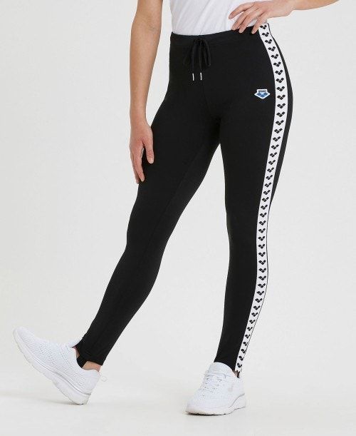 Black / White / Black Arena Caroline Team Pant | UGNESTQ-91