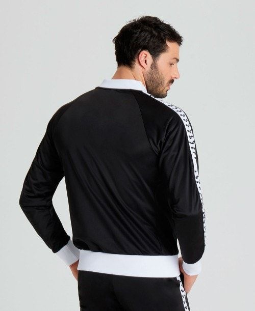 Black / White / Black Arena Relax Iv Team Full-zip Jacket | NVUFTEI-19