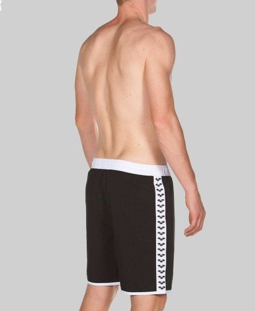 Black / White / Black Arena Team Stripe Bermuda | FDTLKYJ-37