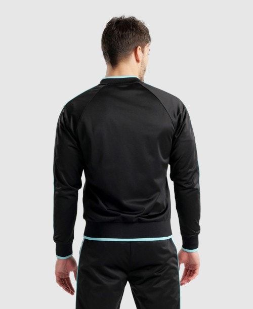 Black / White / Blue Arena Diamonds Relax Iv Jacket | IJOMSVC-83