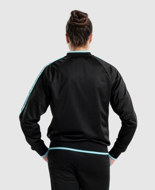 Black / White / Blue Arena Diamonds Relax Iv Jacket | IJOMSVC-83