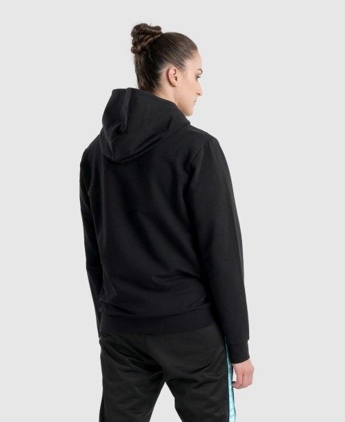 Black / White / Blue Arena Diamonds Solid Hoodie | BXJWEPV-43