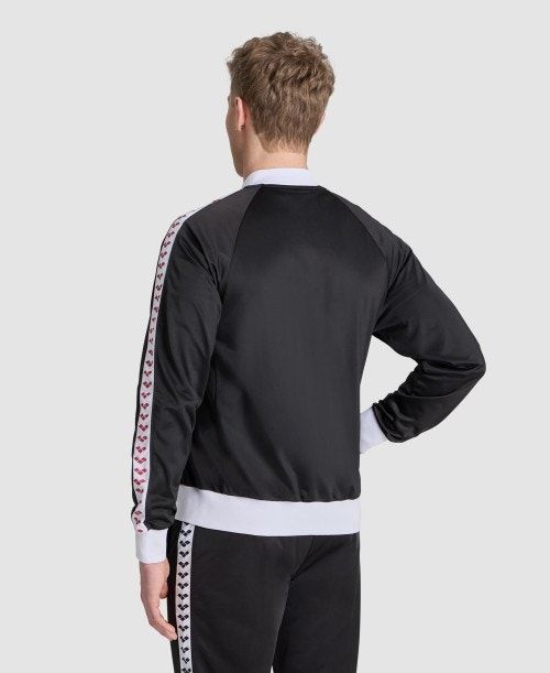 Black / White / Red Arena Relax Iv Team Full-zip Jacket | YJQREWD-71