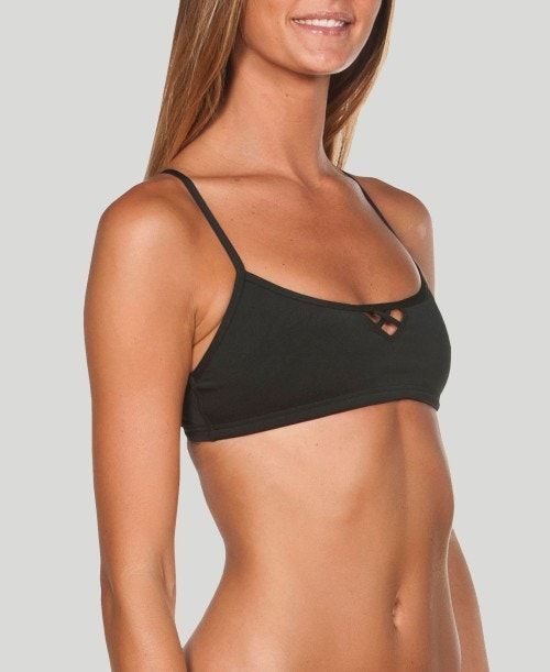 Black / Yellow Arena Be Top (Bandeau Top) | LTANEBF-68