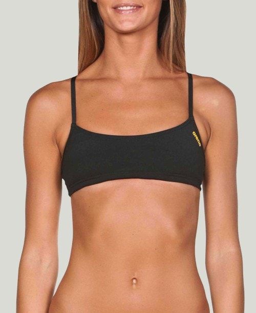 Black / Yellow Arena Play Top (Bandeau Top) | TGXBLHW-73