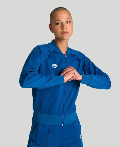 Blue Arena Relax Iv Team Full-zip Jacket | QMLNCEW-64