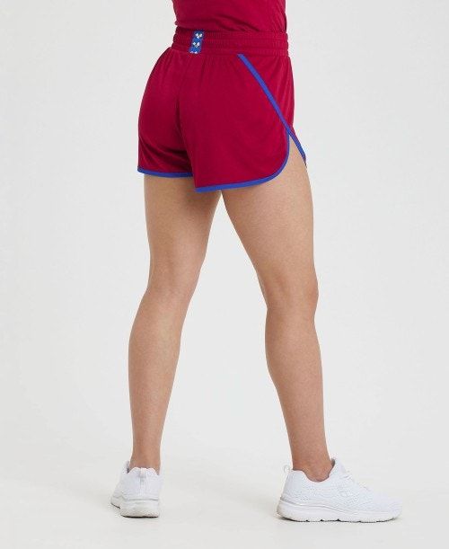 Burgundy / Blue Arena Icons Taped Short | HNCXZQG-92