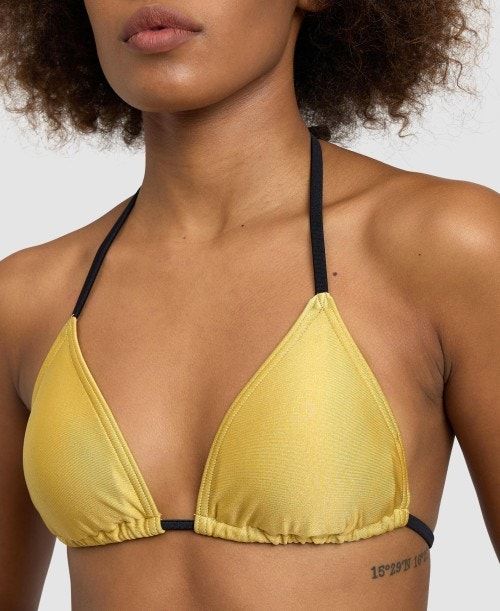 Gold / Black Arena 50th Anniversary Bikini Triangle | JGRTWHE-20