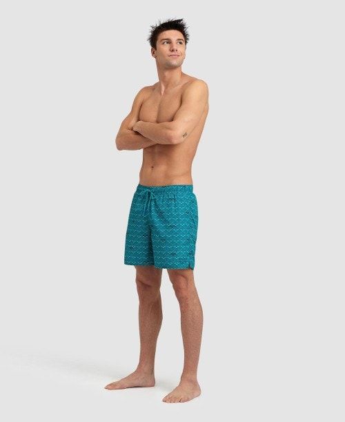 Green Arena Allover Beach Boxer | HGBDYKE-45