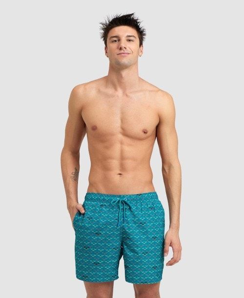 Green Arena Allover Beach Boxer | HGBDYKE-45