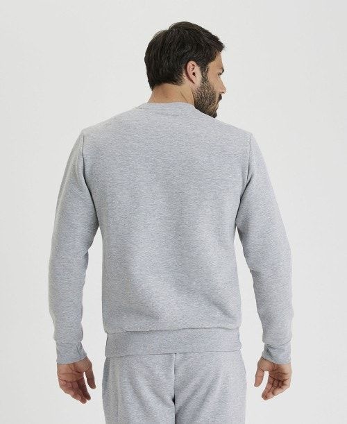 Grey Arena Solid Crewneck | MLSJFOI-58