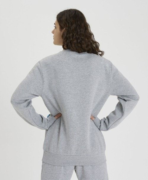 Grey Arena Solid Crewneck | MLSJFOI-58