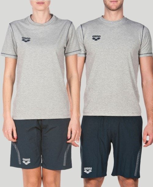 Grey Arena Team Line Short Sleeve Tee | NXEARPU-10