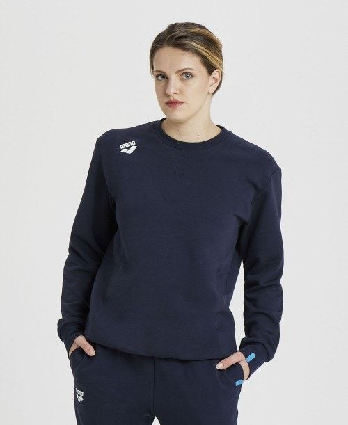 Navy Arena Solid Crewneck | AYSZRTX-04