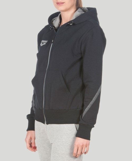 Navy Arena Team Line Hooded Jacket | GXPIJYC-12