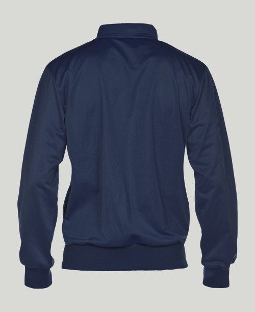 Navy Arena Team Line Knitted Poly Jacket | LJSVKDU-97