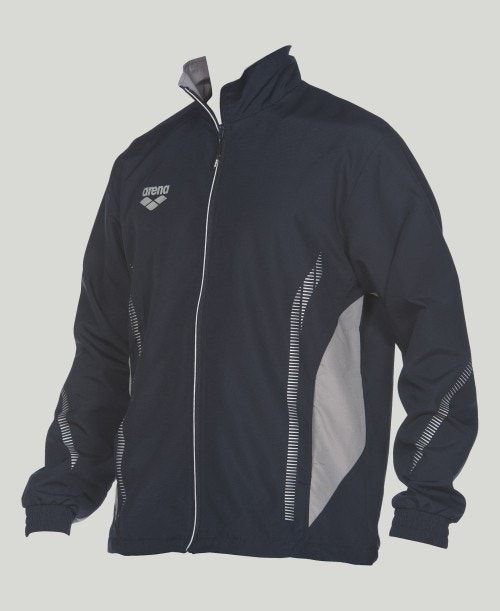 Navy / Grey Arena Team Line Warm-up Jacket | TKSIZVX-26