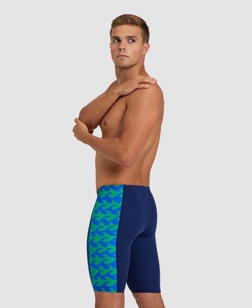 Navy / Navy Green Arena Ride The Wave Jammer | MUHNTRE-17